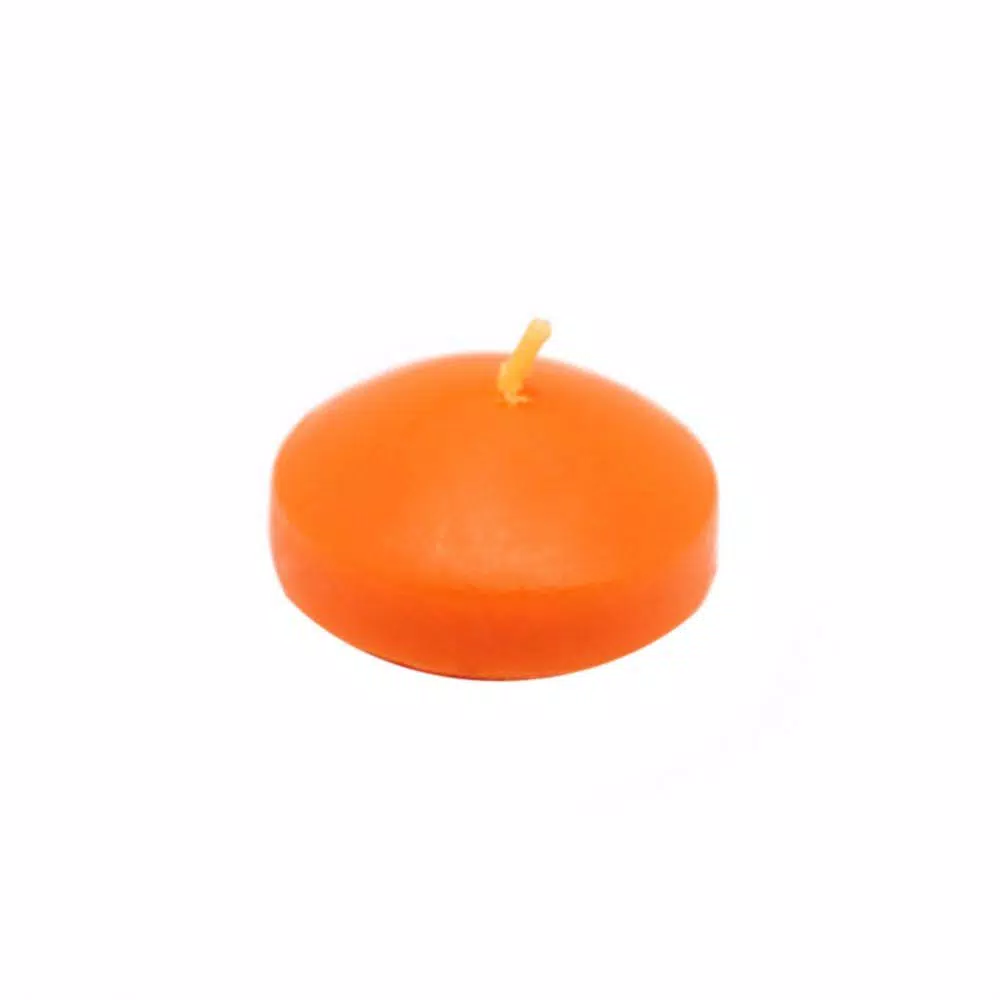 Zest Candle 1.75 In. Orange Floating Candles (Box Of 24) 1 Zest Candle 1.75 In. Orange Floating Candles (Box Of 24)