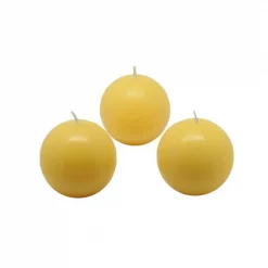 Zest Candle 2 In. Yellow Citronella Ball Candles (Box Of 2)