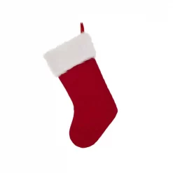 Glitzhome 20 In. L Knitted Stocking With Faux Fur Cuff -Indoor-Christmas-Decorations Sales unnamed file 108