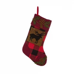 Glitzhome 19 In. Acrylic Plaid Stocking With Rug Hooked Reindeer And Bear (Set Of 2) 10 Glitzhome 19 In. Acrylic Plaid Stocking With Rug Hooked Reindeer And Bear (Set Of 2) -Indoor-Christmas-Decorations Sales unnamed file 1138
