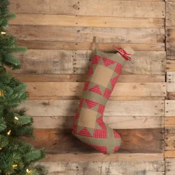 VHC Brands 20 In. Cotton Red Dolly Star Primitive Christmas Decor Patch Stocking 5 VHC Brands 20 In. Cotton Red Dolly Star Primitive Christmas Decor Patch Stocking -Indoor-Christmas-Decorations Sales unnamed file 1202