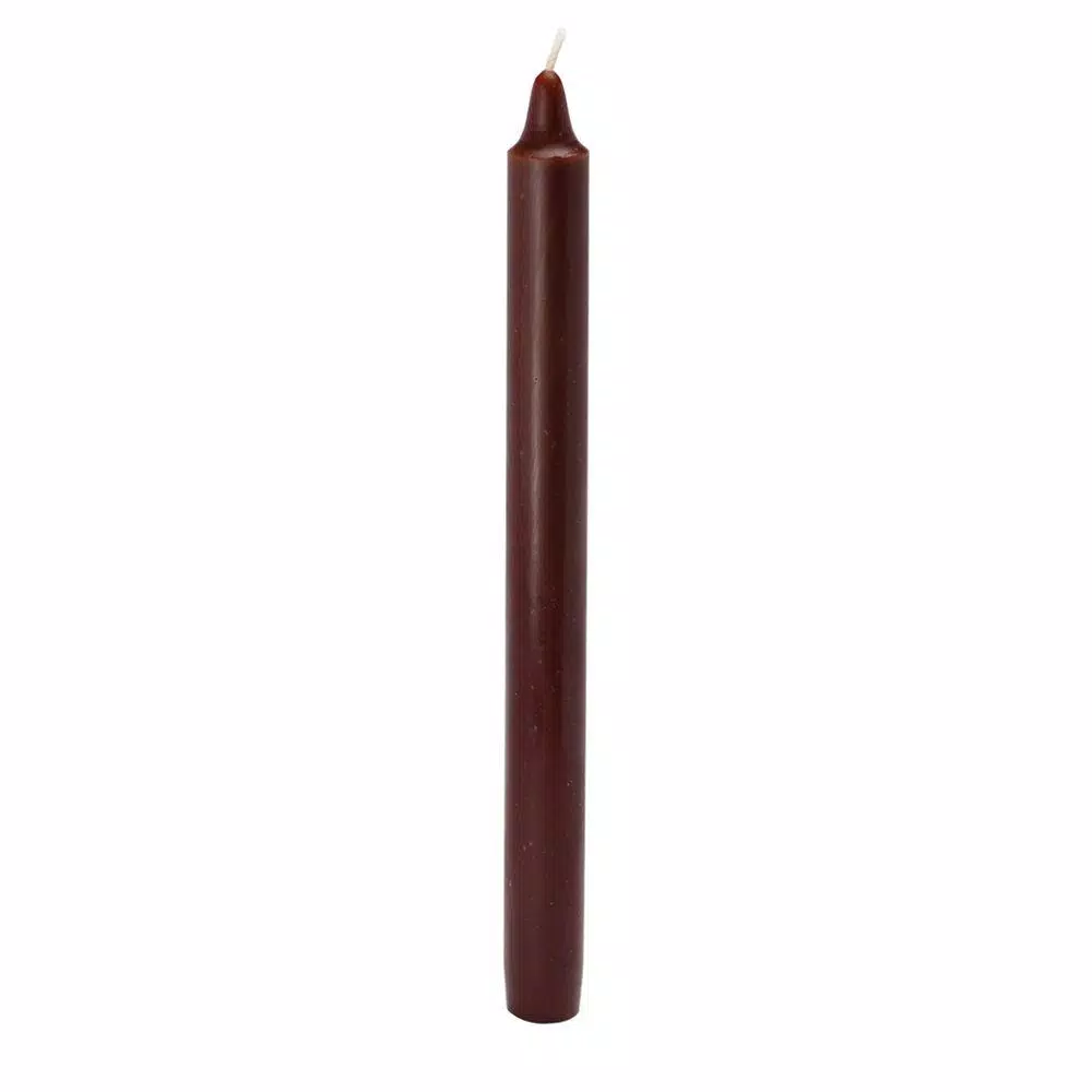 Zest Candle 10 In. Brown Straight Taper Candles (12-Set) 2 Zest Candle 10 In. Brown Straight Taper Candles (12-Set) - Image 2