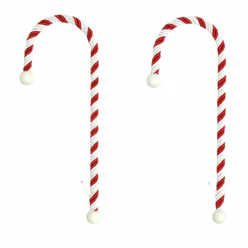 Haute Decor Candy Cane Stocking Holders (2-Pack) 1 Haute Decor Candy Cane Stocking Holders (2-Pack)