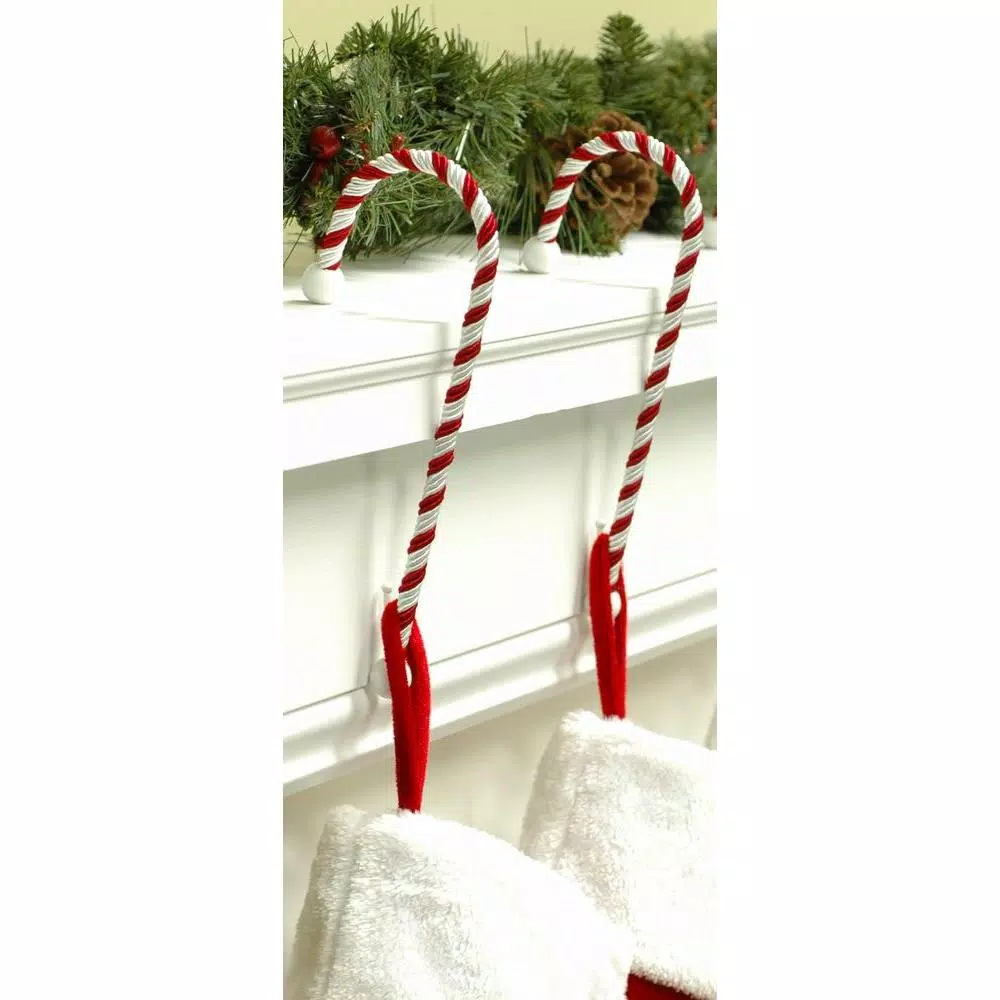 Haute Decor Candy Cane Stocking Holders (2-Pack) 2 Haute Decor Candy Cane Stocking Holders (2-Pack) - Image 2