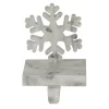 Northlight 7.25 In. Black And White Marbled Snowflake Christmas Stocking Holder