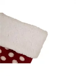 Glitzhome 21 In. H Fabric Pompom Stocking -Indoor-Christmas-Decorations Sales unnamed file 132