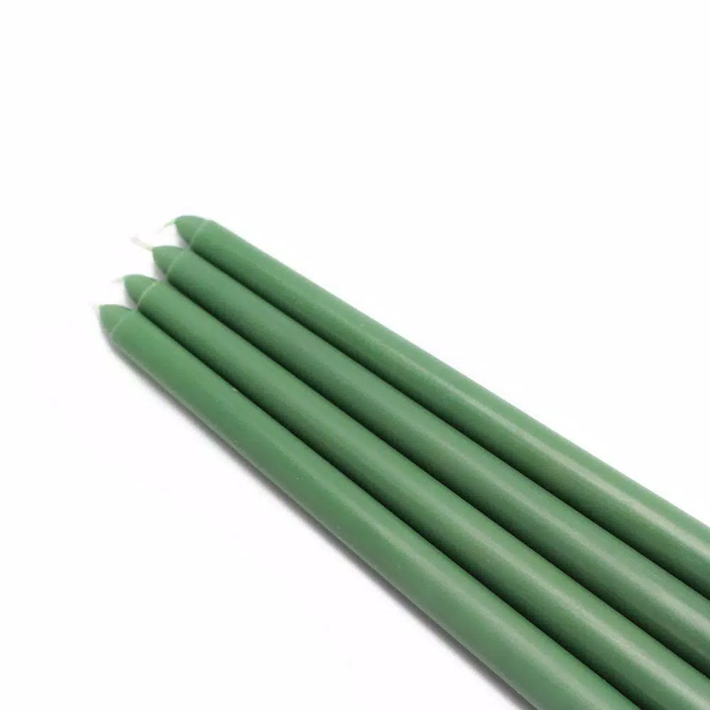 Zest Candle 12 In. Hunter Green Taper Candles (12-Set) 1 Zest Candle 12 In. Hunter Green Taper Candles (12-Set)