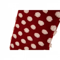 Glitzhome 21 In. H Fabric Pompom Stocking -Indoor-Christmas-Decorations Sales unnamed file 134