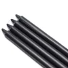 Zest Candle 10 In. Black Straight Taper Candles (12-Set)