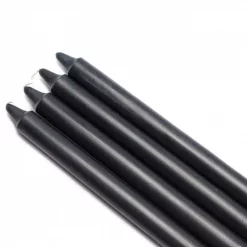 Zest Candle 10 In. Black Straight Taper Candles (12-Set)