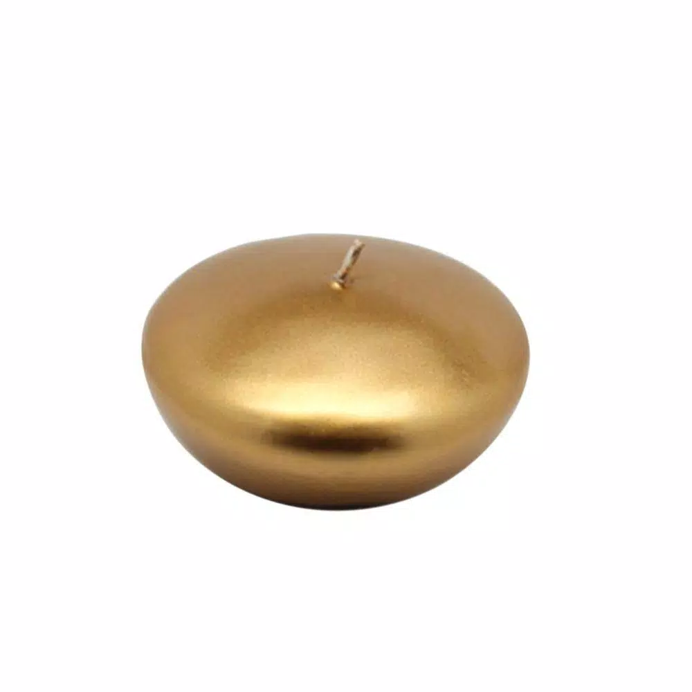 Zest Candle 3 In. Metallic Bronze Gold Floating Candles (12-Box) 1 Zest Candle 3 In. Metallic Bronze Gold Floating Candles (12-Box)