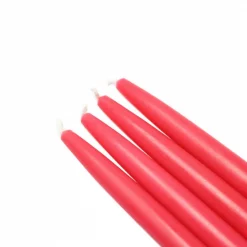 Zest Candle 6 In. Ruby Red Taper Candles (12-Set)