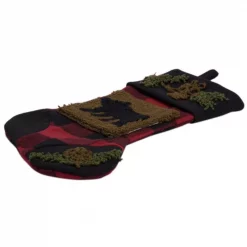 Glitzhome Plaid Stocking With Rug Hooked (Bear) 2-Pack -Indoor-Christmas-Decorations Sales unnamed file 160