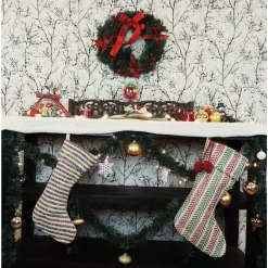 LR Home 20 In. Cotton Striped Multi-color Christmas Stocking 5 LR Home 20 In. Cotton Striped Multi-color Christmas Stocking -Indoor-Christmas-Decorations Sales unnamed file 2