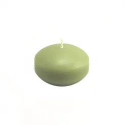 Zest Candle 1.75 In. Sage Green Floating Candles (Box Of 24)