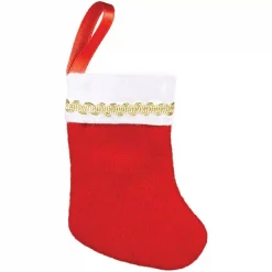 Amscan 3 In. X 2 In. Felt Christmas Stockings (10-Count, 3-Pack)