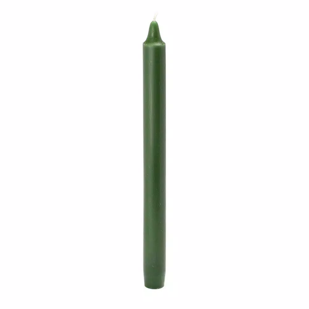 Zest Candle 10 In. Hunter Green Straight Taper Candles (12-Set) 2 Zest Candle 10 In. Hunter Green Straight Taper Candles (12-Set) - Image 2
