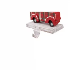 Glitzhome Wooden/Metal Red Car And Truck Stocking Holder (Set Of 2 ) -Indoor-Christmas-Decorations Sales unnamed file 364