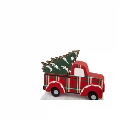 Glitzhome Wooden/Metal Red Car And Truck Stocking Holder (Set Of 2 ) -Indoor-Christmas-Decorations Sales unnamed file 365
