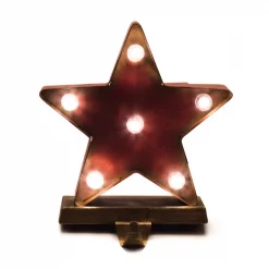 Glitzhome 2-Pack Marquee LED Star Stocking Holder -Indoor-Christmas-Decorations Sales unnamed file 394