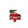 Glitzhome 5.31 In. H Wooden/Metal Red Car Stocking Holder