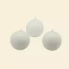 Zest Candle 2 In. White Ball Candles (Box Of 12)