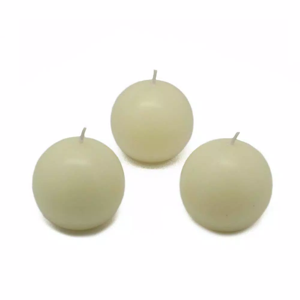 Zest Candle 2 In. Ivory Ball Candles (12-Box) 1 Zest Candle 2 In. Ivory Ball Candles (12-Box)