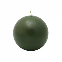 Zest Candle 4 In. Hunter Green Ball Candles (2-Box)