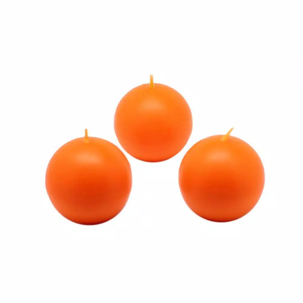 Zest Candle 2 In. Orange Ball Candles (Box Of 12) 1 Zest Candle 2 In. Orange Ball Candles (Box Of 12)