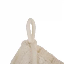 Glitzhome 22 In. L Knitted Polyester White Christmas Stocking With Red Trim And Pompom -Indoor-Christmas-Decorations Sales unnamed file 484