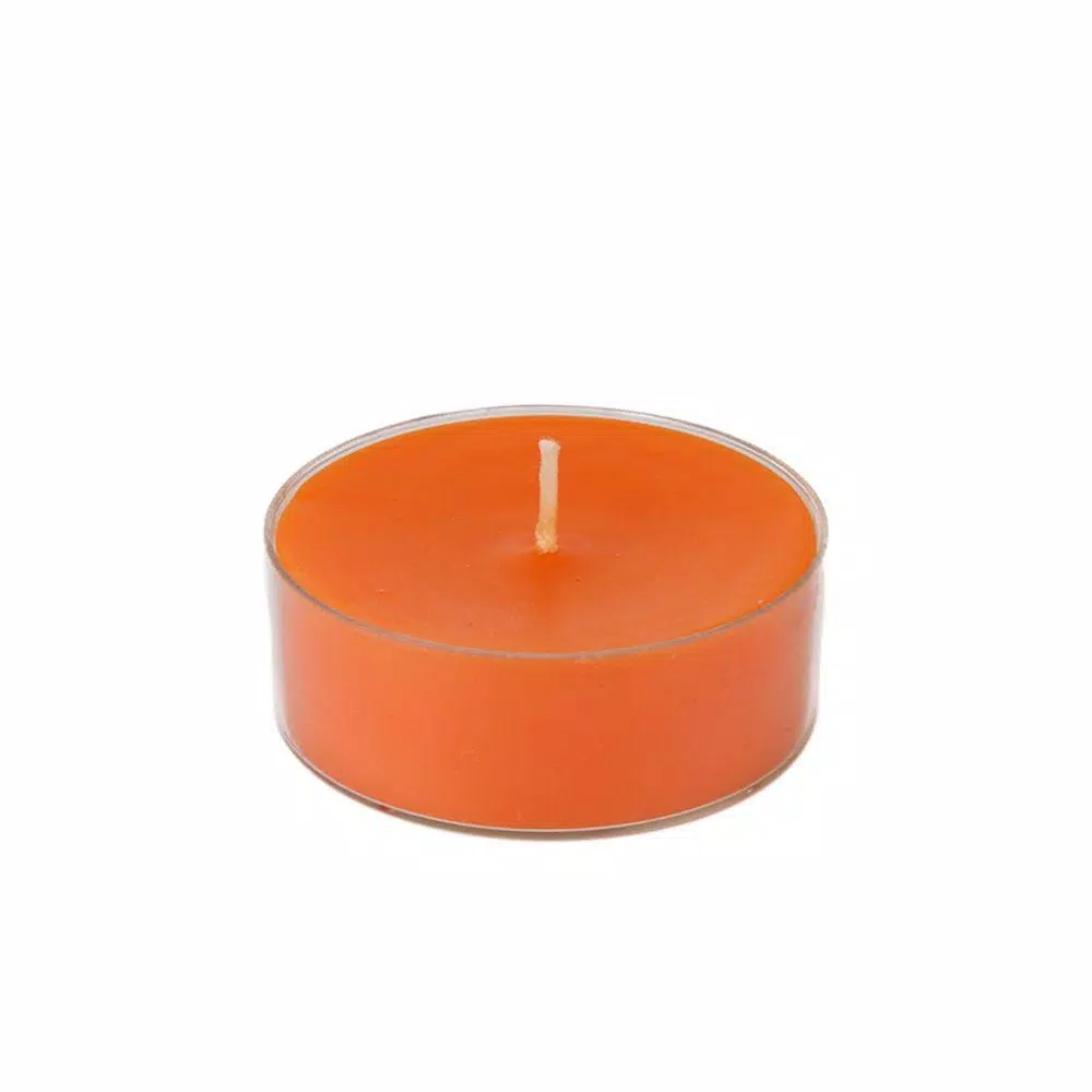Zest Candle 2.25 In. Orange Mega Oversized Tealights (12-Box) 1 Zest Candle 2.25 In. Orange Mega Oversized Tealights (12-Box)