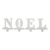 Glitzhome 5.91 In. H Wooden/Metal NOEL Stocking Holder (Set Of 4)