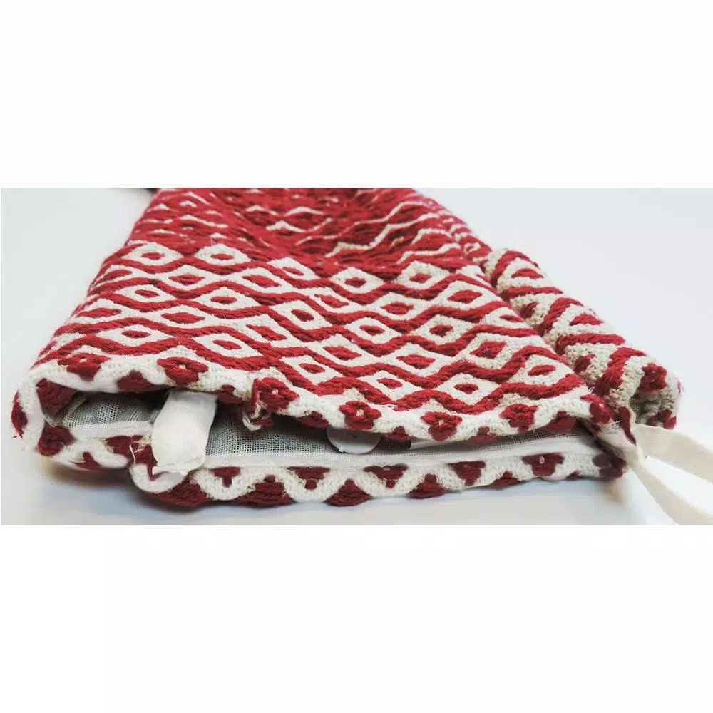 LR Home 20 In. Cotton Red And White Chevron Christmas Stocking 2 LR Home 20 In. Cotton Red And White Chevron Christmas Stocking - Image 2