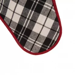 Glitzhome 20 In. L Black And White Plaid Fabric Christmas Stocking 9 Glitzhome 20 In. L Black And White Plaid Fabric Christmas Stocking -Indoor-Christmas-Decorations Sales unnamed file 519