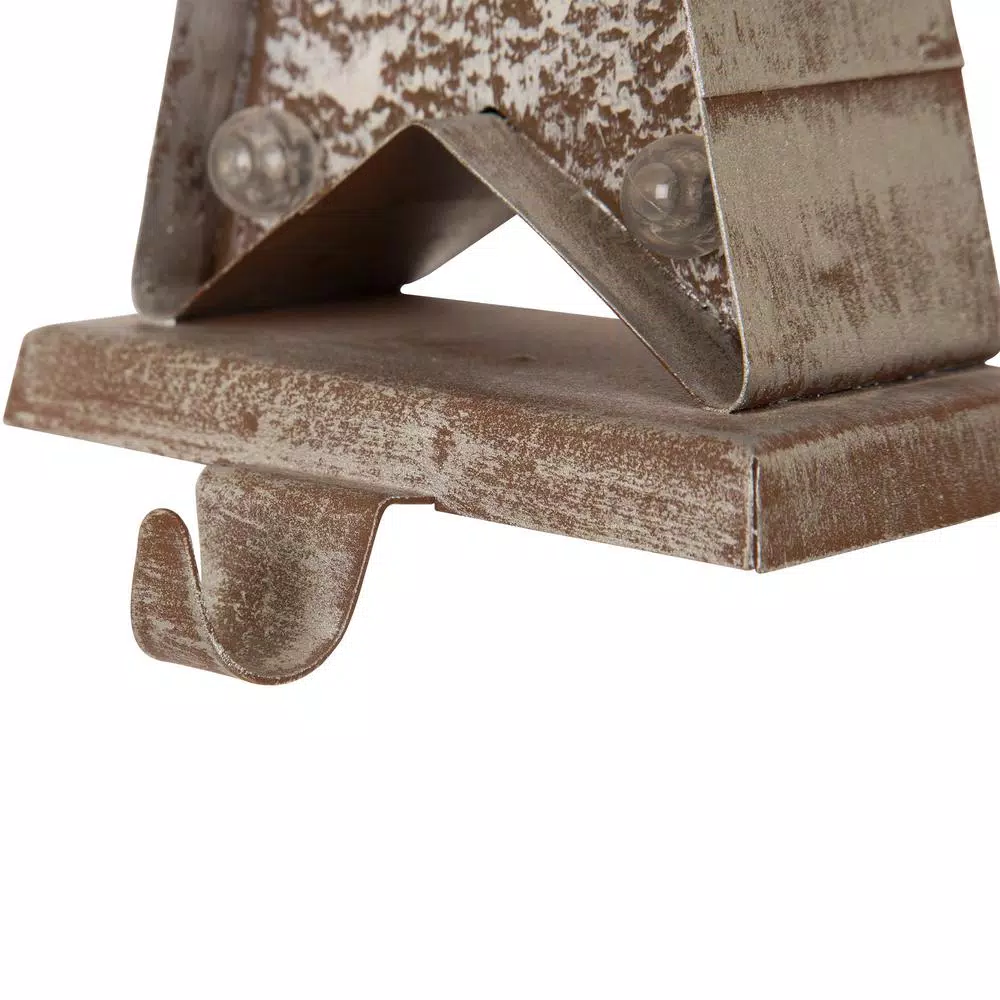 Glitzhome 7.5 In. H Marquee LED Lighted Christmas Stocking Holder Star 4 Glitzhome 7.5 In. H Marquee LED Lighted Christmas Stocking Holder Star - Image 4