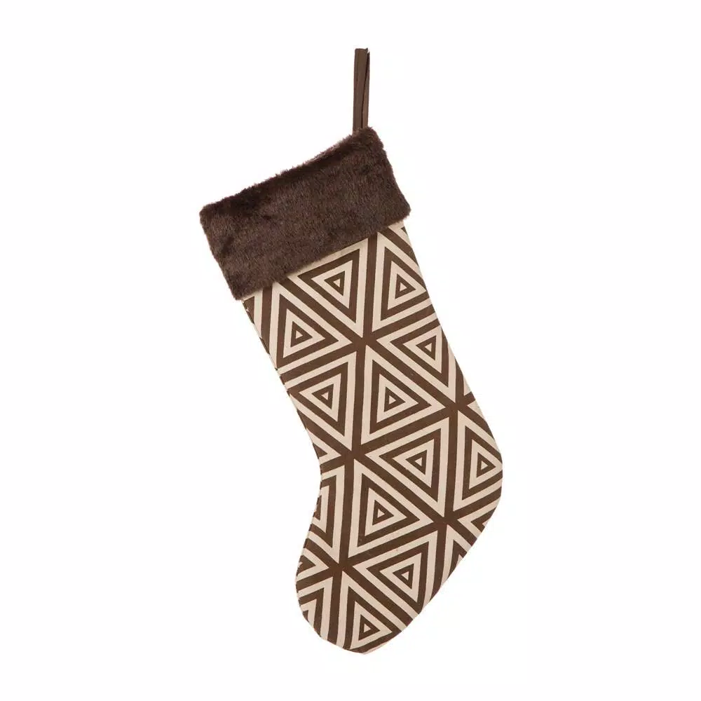 Glitzhome 20 In. L Christmas Stocking With Faux Fur Cuff 5 Glitzhome 20 In. L Christmas Stocking With Faux Fur Cuff - Image 5
