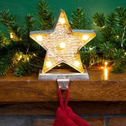 Glitzhome 7.5 In. H Marquee LED Lighted Christmas Stocking Holder Star 16 Glitzhome 7.5 In. H Marquee LED Lighted Christmas Stocking Holder Star -Indoor-Christmas-Decorations Sales unnamed file 58
