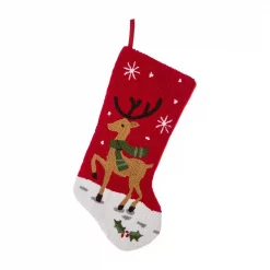 Glitzhome Hooked Stocking (Reindeer And Fox) (Set Of 2) 10 Glitzhome Hooked Stocking (Reindeer And Fox) (Set Of 2) -Indoor-Christmas-Decorations Sales unnamed file 604