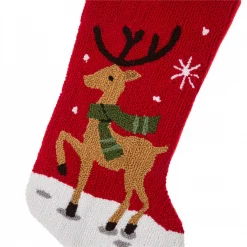 Glitzhome Hooked Stocking (Reindeer And Fox) (Set Of 2) 12 Glitzhome Hooked Stocking (Reindeer And Fox) (Set Of 2) -Indoor-Christmas-Decorations Sales unnamed file 606