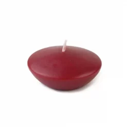 Zest Candle 3 In. Burgundy Floating Candles (Box Of 12)