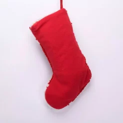 Glitzhome 19 In. Polyester/Acrylic Hooked Christmas Stocking With Christmas Tree -Indoor-Christmas-Decorations Sales unnamed file 681