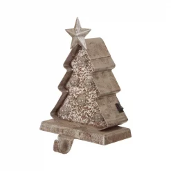 Glitzhome 7.50 In. H Marquee LED Wooden/Metal Christmas Tree Stocking Holder -Indoor-Christmas-Decorations Sales unnamed file 716