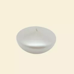 Zest Candle 3 In. Pearl White Floating Candles (Box Of 12)