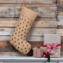 VHC Brands 20 In. Jute Primitive Star Natural Tan Farmhouse Christmas Decor Jute Stocking -Indoor-Christmas-Decorations Sales unnamed file 770