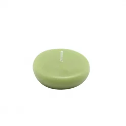 Zest Candle 2.25 In. Sage Green Floating Candles (Box Of 24)
