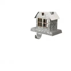Glitzhome 6.00 In. H Galvanized House Stocking Holder -Indoor-Christmas-Decorations Sales unnamed file 786