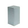 Zest Candle 3 In. X 6 In. Metallic Silver Square Pillar Candle Bulk (12-Box)