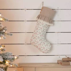 VHC Brands 20 In. Cotton Carol Creme White Farmhouse Christmas Decor Floral Stocking 5 VHC Brands 20 In. Cotton Carol Creme White Farmhouse Christmas Decor Floral Stocking -Indoor-Christmas-Decorations Sales unnamed file 86