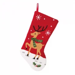 Glitzhome 9.27 In. H Hooked Stocking Reindeer