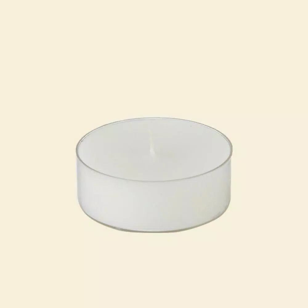Zest Candle 2.25 In. White Mega Oversized Tealights Candles (12-Box) 1 Zest Candle 2.25 In. White Mega Oversized Tealights Candles (12-Box)